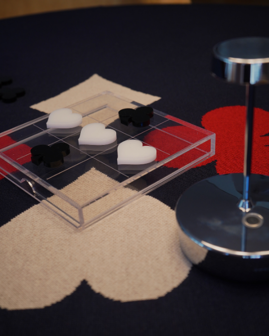 Jogo da Velha de Naipes em Acrílico