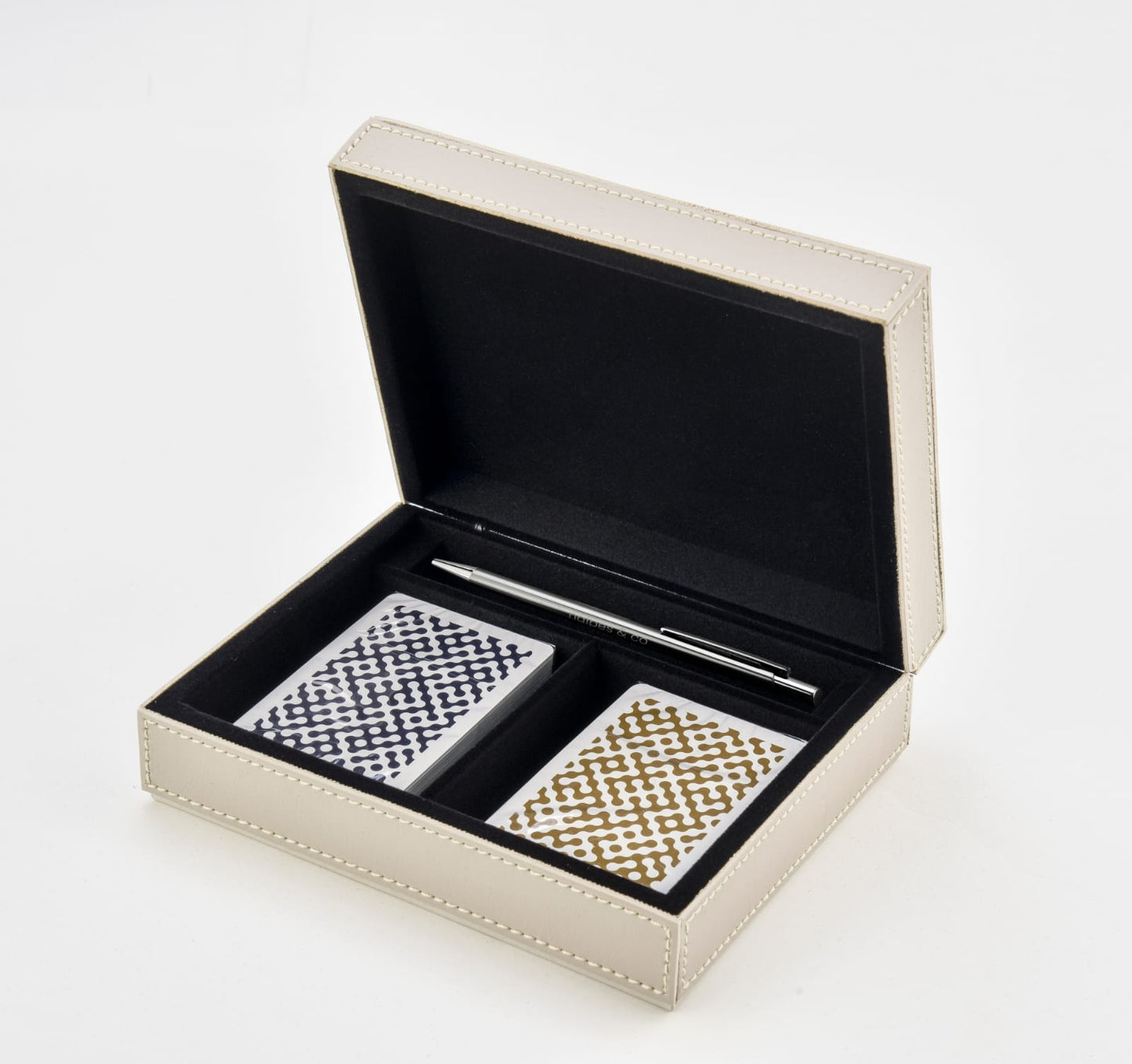 Caixa Porta Baralho Sisal Com Caneta
