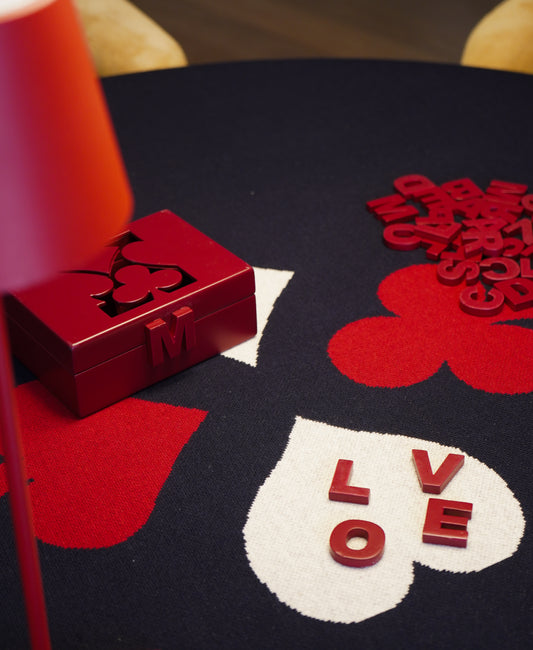 Toalha de Jogos Gift Navy com Faixa Vermelha