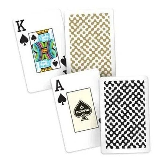 Baralho Naipes Grande Dourado e Preto