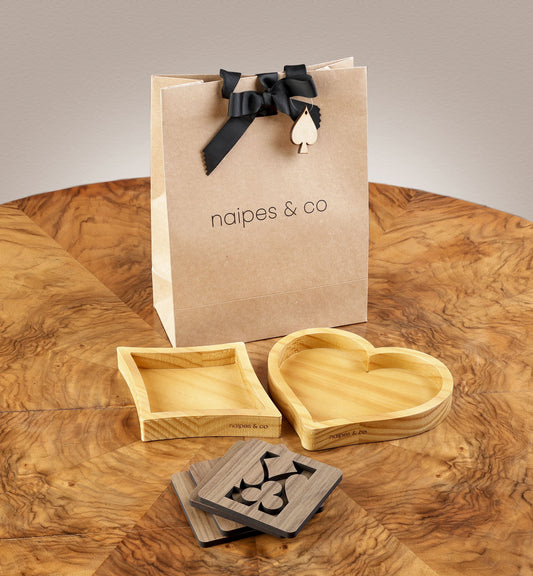 Kit Natal: Petisqueira Ouros + Petisqueira Copas + Porta Copos