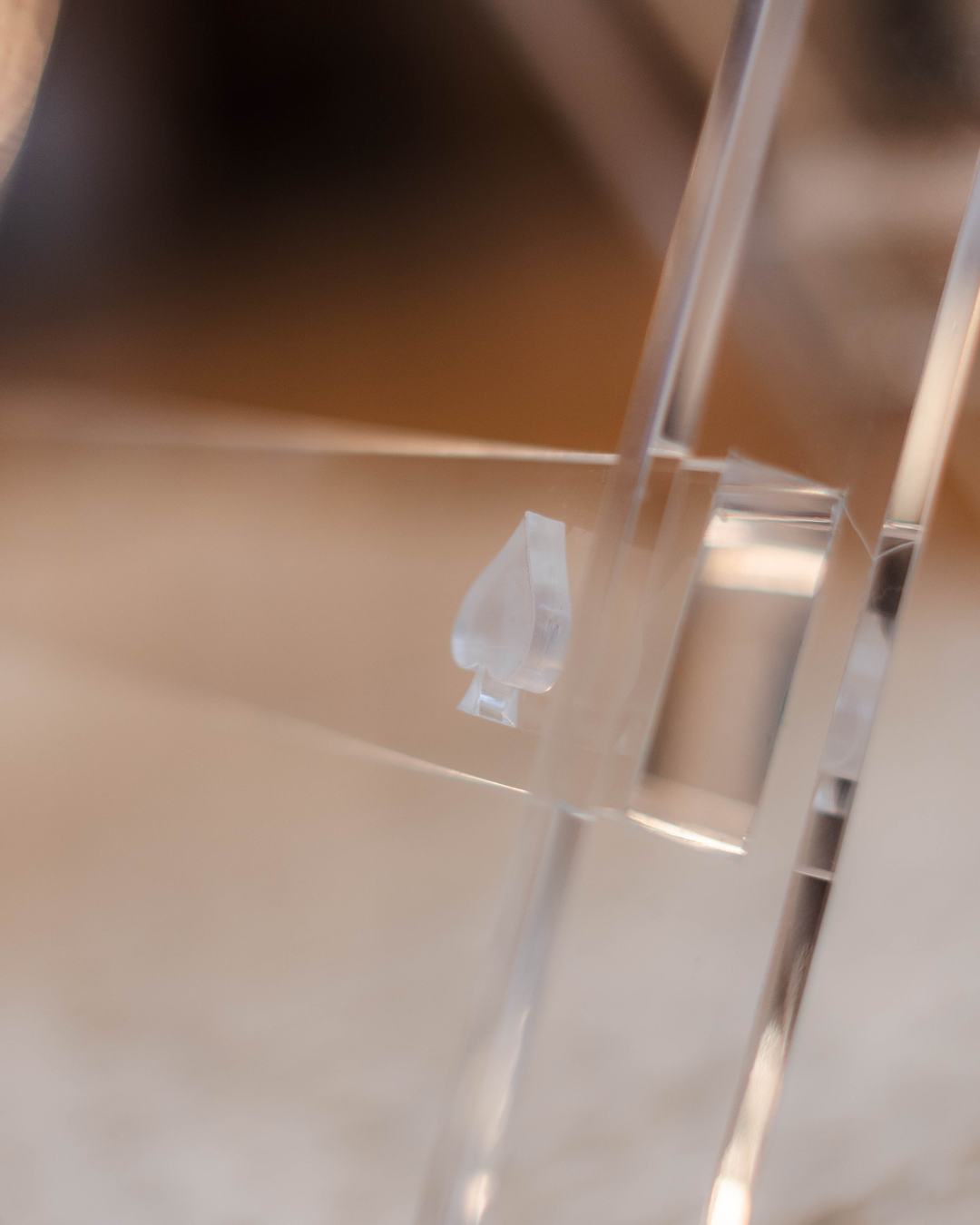 Mesa de Apoio Dominó Cavalete Transparente P