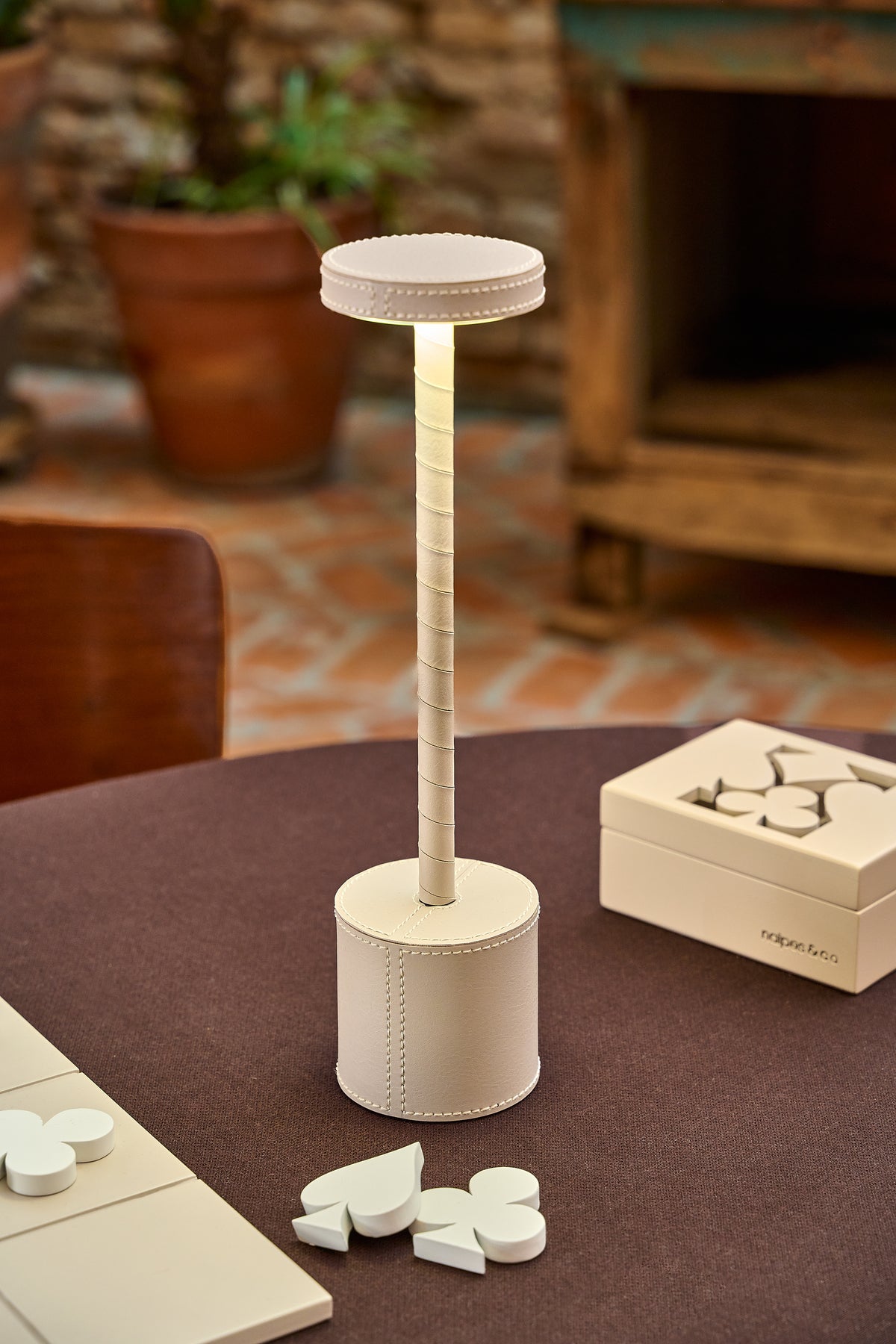 Luminária Sisal Para Mesa de Jogos