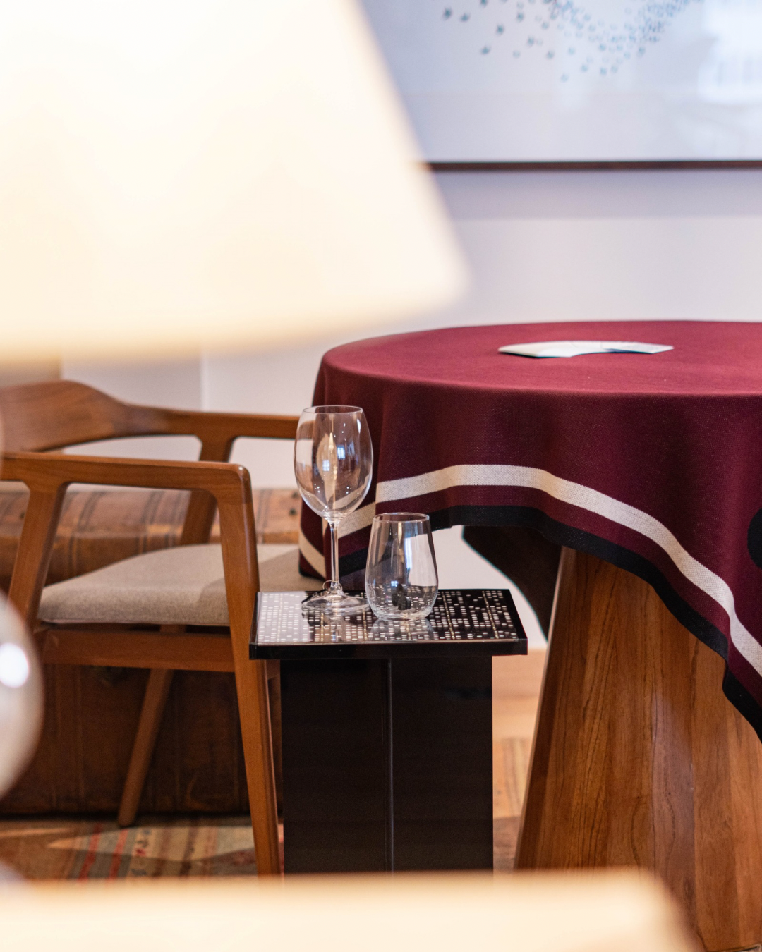 Mesa de Apoio Dominó Fixa Preto P