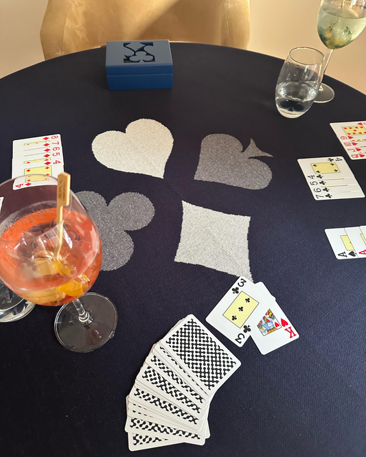 Toalha de Jogos Gift Navy com Mescla