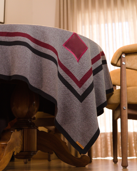 Toalha de Jogos Match Mescla com Bordô