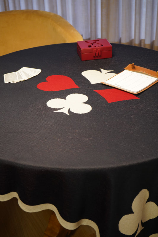 Toalha de Jogos Gift Navy Com Faixa Off-White