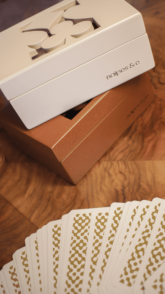 Caixa Porta Baralho Naipes Sisal