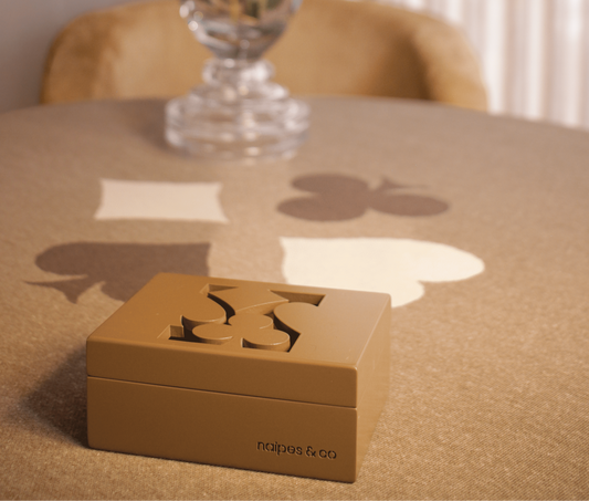 Caixa Porta Baralho Naipes Oliva