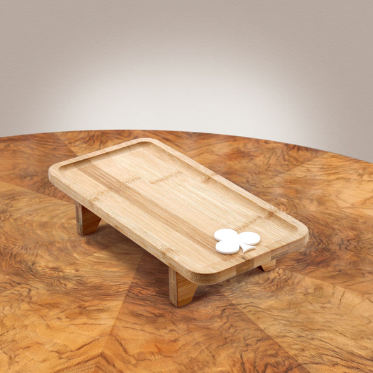 Bandeja P madeira com Naipe Acrílico