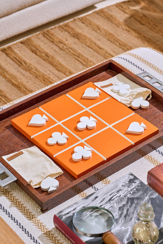 Jogo da Velha Naipes Laranja