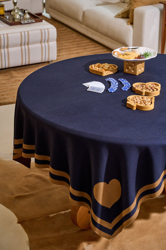 Toalha de Jogos Joy Marinho com Caramelo