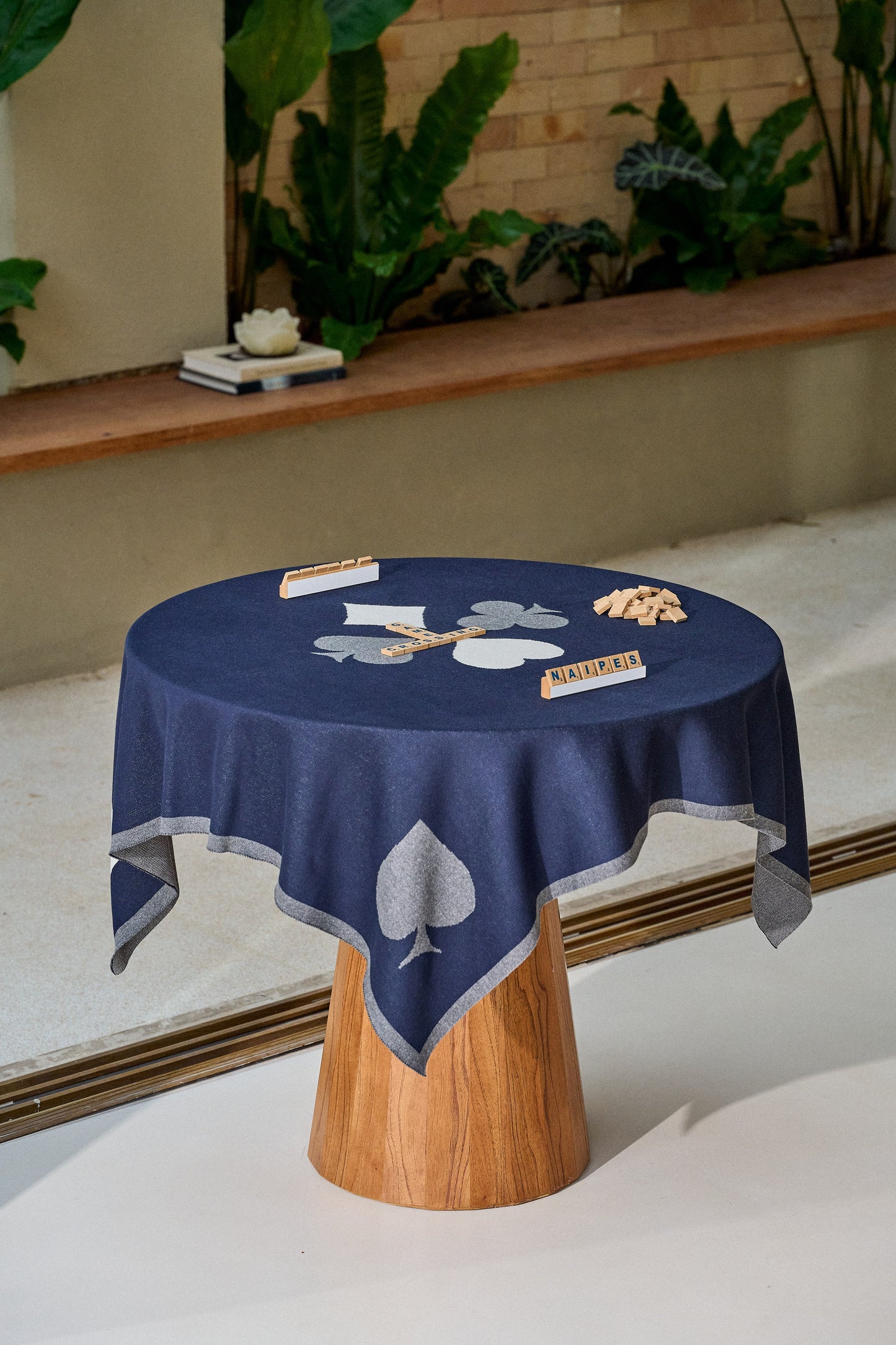 Toalha de Jogos Gift Navy com Mescla