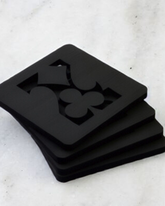 Porta Copos Naipes Preto